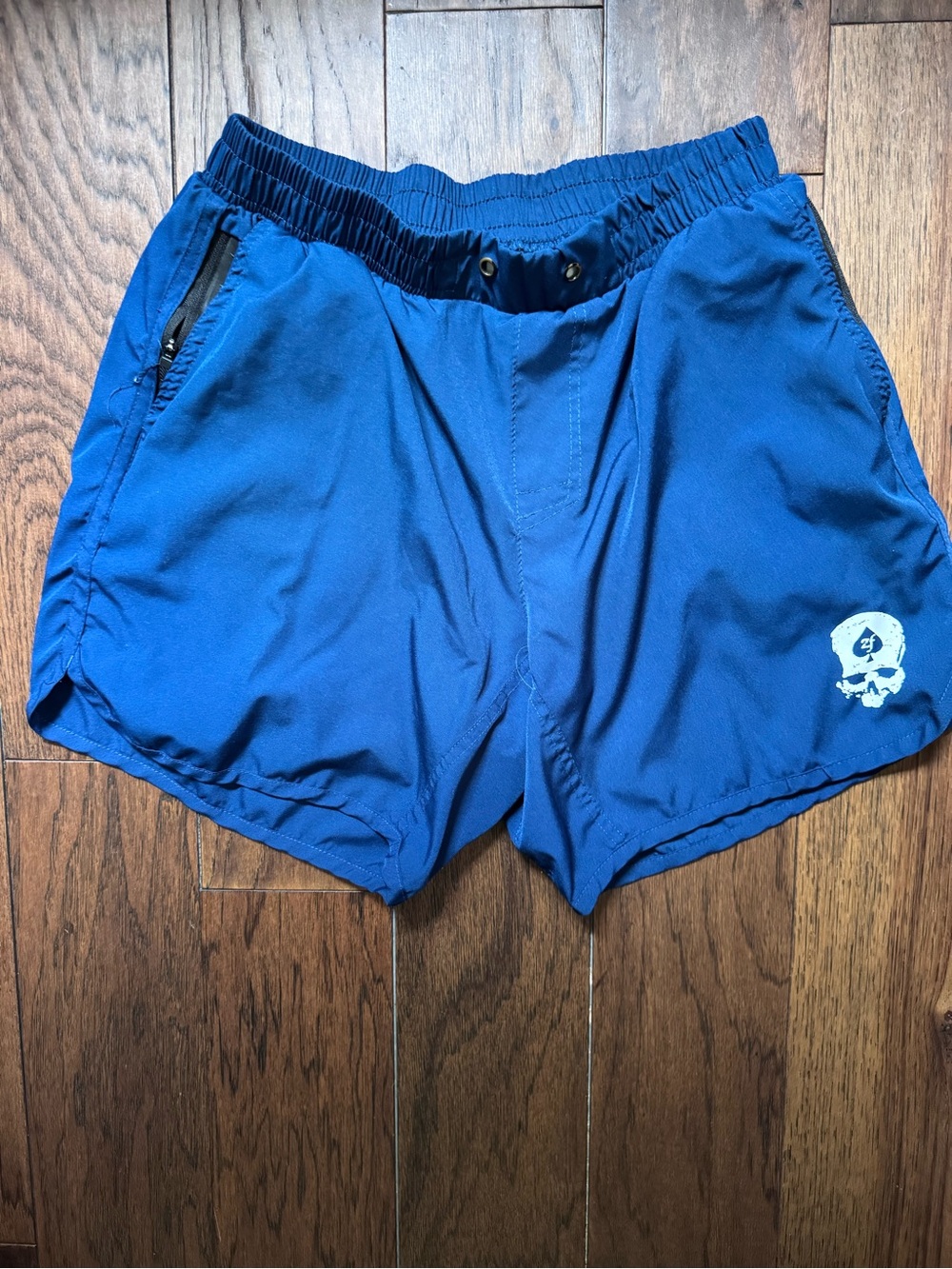 Zero Foxtrot Men's Blue Athletic Shorts